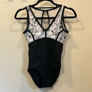 AinslieWear Floral Top Leotard